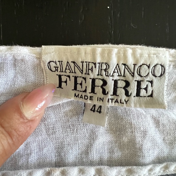 Gianfranco Ferre Black & White Vintage
 Top Woman's Face size 44 (USA 10) - Picture 7 of 10